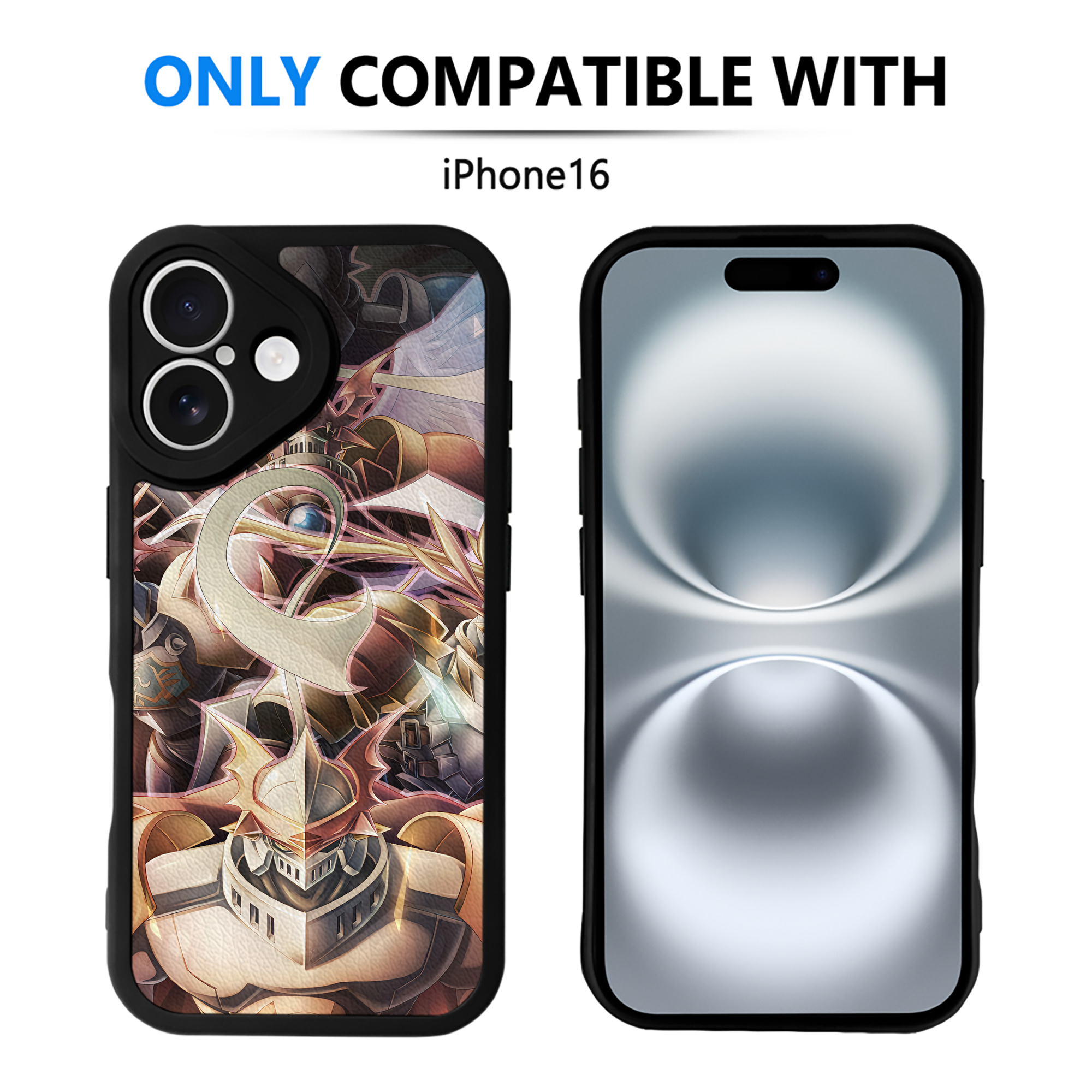 （画像用） Digimon デジタルモンスター/デジモン 【iPhone 16シリーズ対応】シリコンスマホケース（レザー調） 材質：シリコン